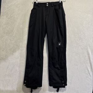 Spyder Bombshell Ski Pants Women's Size 8 Black Winter Sample Snowboard Pants